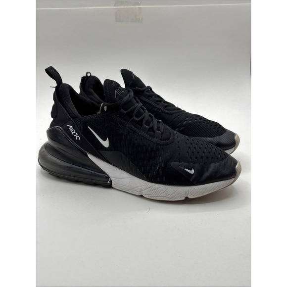 Nike Air Max 270 (GS) Black Running Shoes 943345-001 Size 7Y W 5.5 - Picture 8 of 11